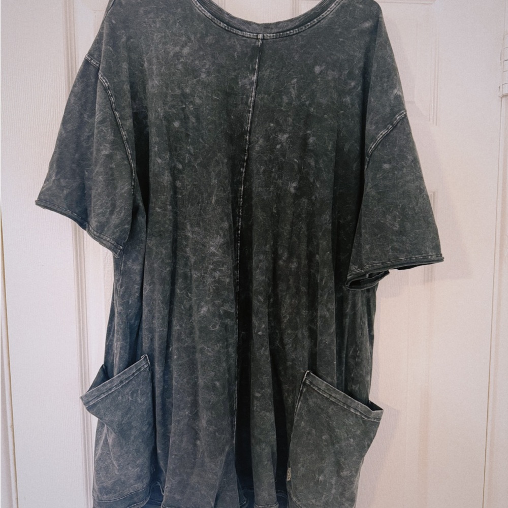 FP Movement by Free People Washed Gray Pocket Jumpsuit